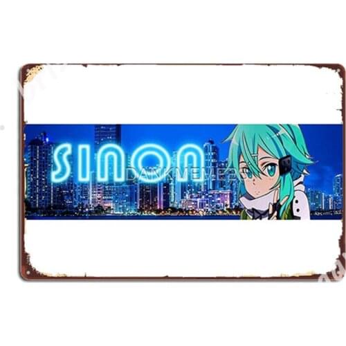 Sinon Car Slap Metal Signs Cinema Kitchen Garage Club Customize Wall Plaque Tin sign Posters