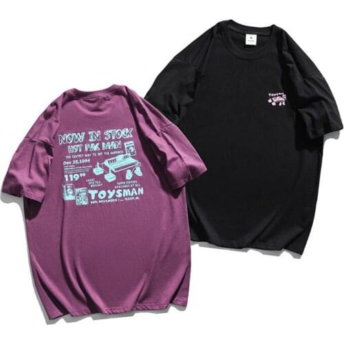 T-shirt Ins Couple Suit Half-sleeved Girl Loose Hedging Tee Oversize Mens T shirt Ami Khaki Printed Round Neck Short-sleeved