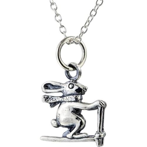 GNX0468 925 Sterling Silver Pendants Necklaces Classic Vintage Lovely Mouse Pendant Fashion Jewelry Necklace For Women