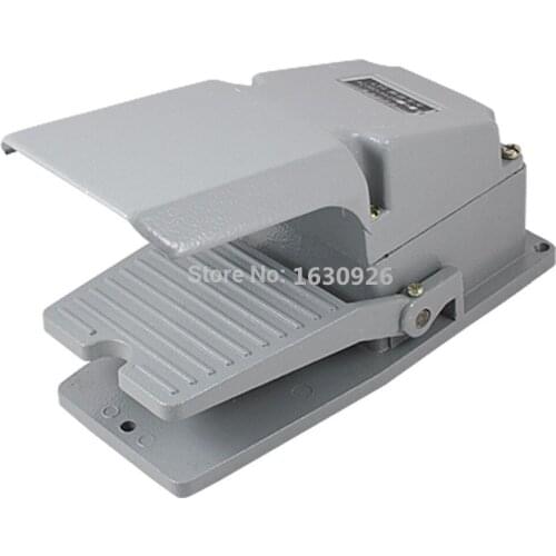 FREE SHIPPING AC 380V 5A Gray Momentary Metal Electric Power Treadle Foot Pedal Switch
