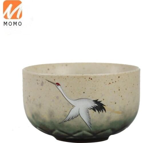 Crane Tea Cup Ceramic Fambe Master Cup Single Cup Kung Fu Tea Set Household Small-Sized Cup Retro Tea Cup Tea Savoring Cup