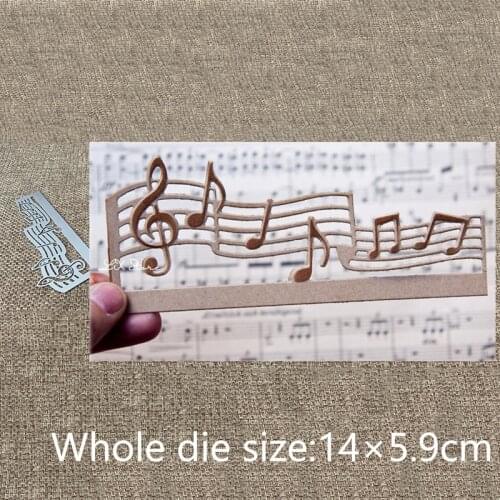 XLDesign Craft Metal Cutting Dies stencil mold music note sheet decoration scrapbook Album Paper Card Craft Embossing die cuts
