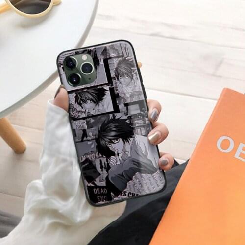 DEATH NOTE L Lawliet Soft Silicone for IPhone Se 6 6s 7 8 Plus X XR XS 11 12 Mini Pro Max Glass TPU Phone Case Cover Shell