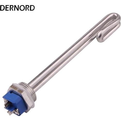 SUS304 220V 1KW Heating Element Tube, 1"BSP/DN25/32mm, Fold Back Heater Element