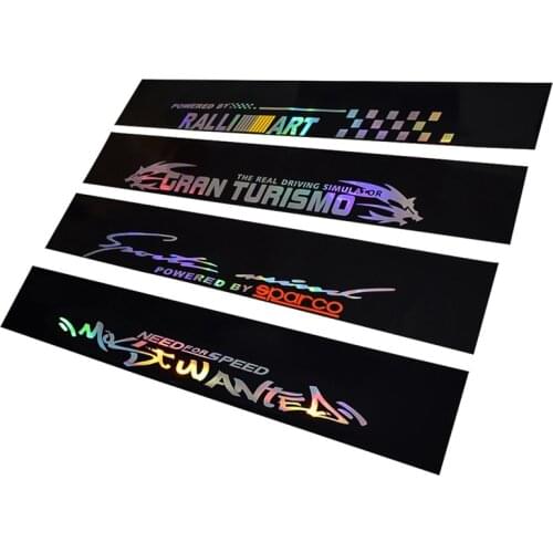 Car Front Gear Sticker Reflective Car Laser Reflective Letters Auto Car Front Window Windshield Decal Stickers For BMW For