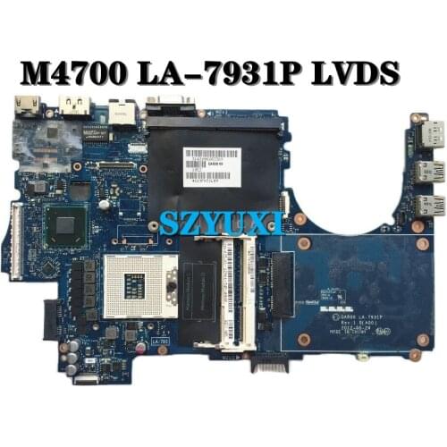 QAR00 LA-7931P For Dell Precision M4700 laptop motherboard CN-035JKV 35JKV mainboard 100%tested