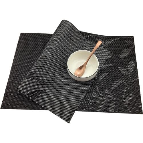 Leaf Placemat Dining Table Mats Pad Set Europe Style PVC Forest Tree Dining Table Tableware Dinnerware Kitchen Accessories 1p