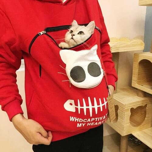 Cat dog clothes Cat sweater clothes that can take cats out, hug cat clothes, pet dogs can travel clothes Four seasons