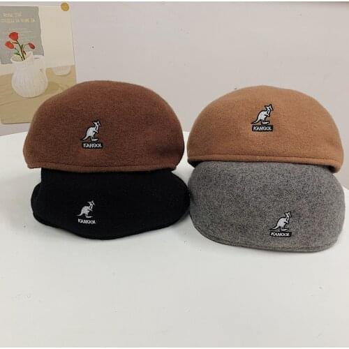 Japanese small head circumference kangol kangaroo anti-wear wool beret female autumn and winter England retro wild forward hat