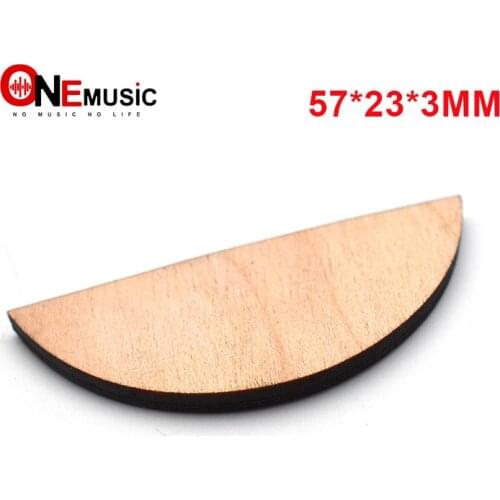 1 pcs Semicircle Shape 4 layer Maple and Birch Acoustic Guitar Neck End Heel Cover Heel Cover Plate Shell for Luthier Material