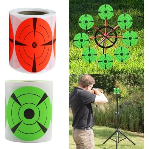 125Pcs/Roll Targets Range Pasters 3inch Circle Adhesive Stickers