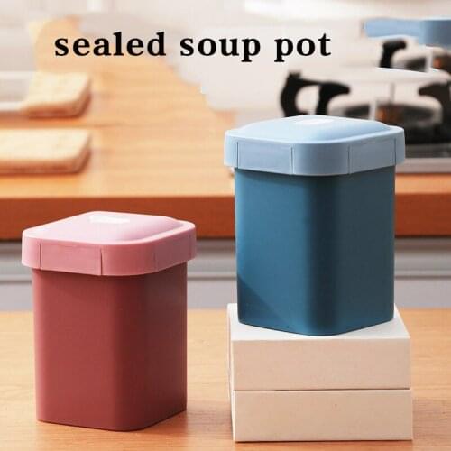 600ml Soup Box Sealed Leakproof Lunchbox Eco-Friendly Square Food Container Meal Prep Bento Box Microwavable Lunch Box Office