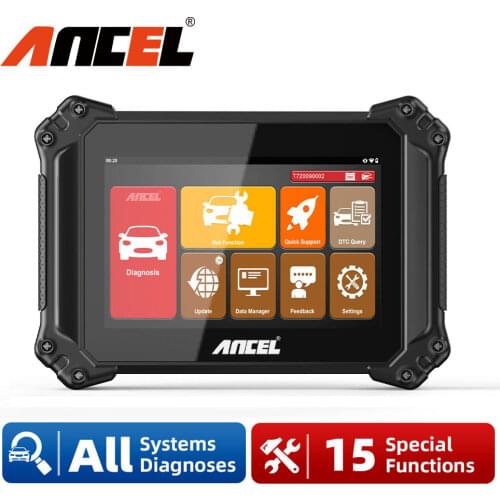 Ancel V6 OBD2 Automotive Scanner Professional Full System with 15 Special Functions Auto Diagnostic Tools Lifetime Free Update