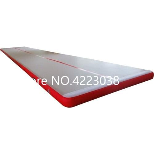 Free Shipping 4m Long Inflatable Gymnastics Air Track Tumbling Mat Air Tumbling Floor Mats for Home Use, Beach, Park and Water
