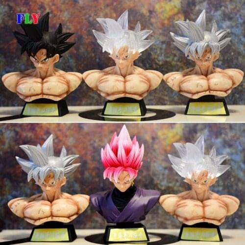 BANDAI Dragon Ball Action Figure Ornaments GK Bust Vegetajv Torankusu Son Goku Freedom Extremely Kung Fu Pink Luminous Model Toy