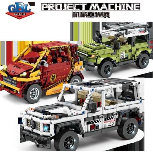 City Science And Technology Educational Building Blocks Toys For Kids Boys DIY Brithday Present 1036 Pull Back Racing Car Models