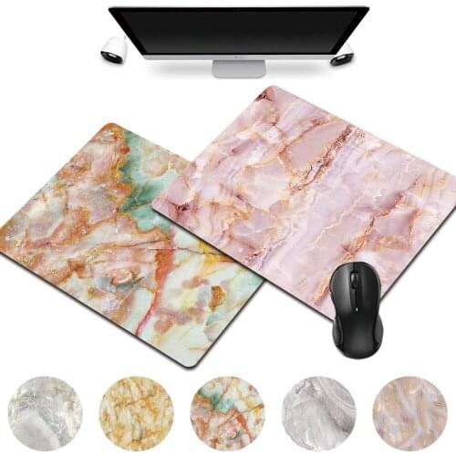 Gaming Mouse Mat Marble Pattern Print Series Easy Clean and Small Space Occupied Portable Office Computer Accessories Mousepad