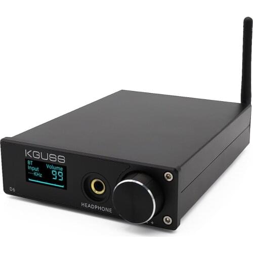 KGUSS D6 USB DAC XMOS ES9018K2M audio decoder DSD Bluetooth CSR8675 5.0 APT-X headphone amplifier