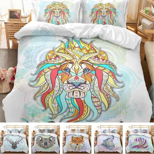 Hot Style Bedding Set 3d Digital Bohemian Style Printing 2/3pcs Duvet Cover Set Single Twin Double Full Queen King Bedroom Decor