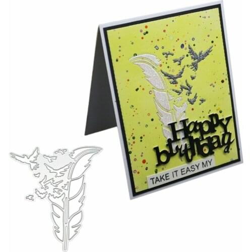 L-Sanday Crafts Die Cuts Eagle Feather Metal Cutting Dies Scrapbooking Album Card Making Crafts