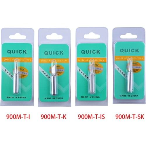 QUICK 900M-T Series Soldering Iron Tip Lead-free Welding Sting For 936/937/938/969/8586/852D Soldering Station