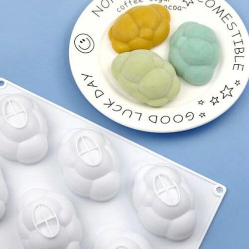 6-hole bubble cloud silicone mousse cake mold manual sandwich bread mold