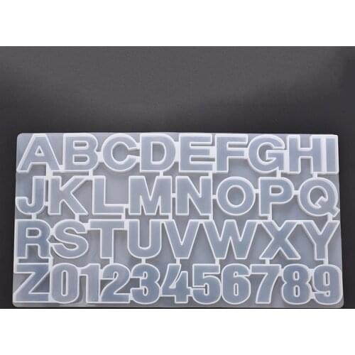 Number Letter Silicone Mold Epoxy Resin UV For Jewelry Making Keychain DIY Jewelry Casting Tool Mold