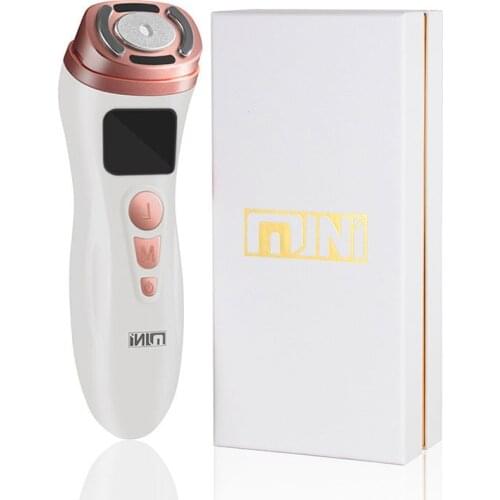 Ultrasound Mini HIFU Machine Bipolar RF Radio Frequency Face Lifting Tightening Anti Wrinkle EMS Face Massager Spa Beauty Device