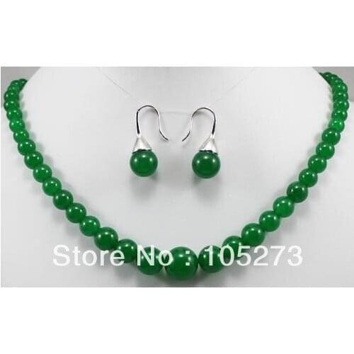 Gorgeous Real Nature Necklace 18'' 6-14mm Earrings Fashion Jewelry Set Womens Gift Style New Free Shipping
