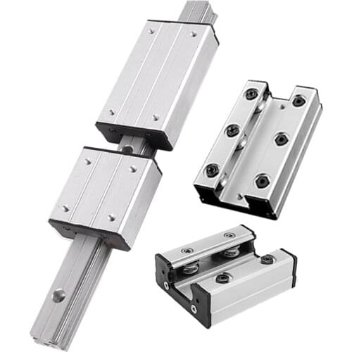 1/2pc double axle core roller linear guide LGD6 150-1150mm axle type linear guide, with 4/6 wheel block slide rail combination