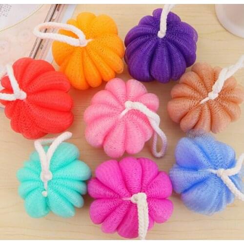 1PC Bathroom Parts Body Mop Bath Flower Sponge Shower Soft Sponge Bubbles Foaming Mesh Net Loofah Cleaning Wash Body LF 190