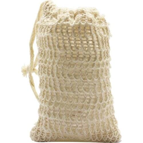 10 Pack Natural Sisal Soap Bag Exfoliating Soap Saver Pouch Holder