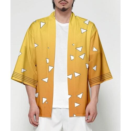 2020 Anime Demon Slayer Cosplay Costume Men Kimono Plus Size Jackets Halloween Party For Women