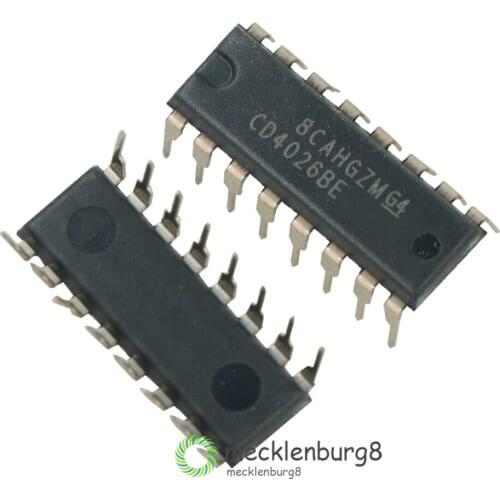 5PCS NEW CD4026 CD4026BE 4026 IC CMOS Counters Decade/Divider DIP-16
