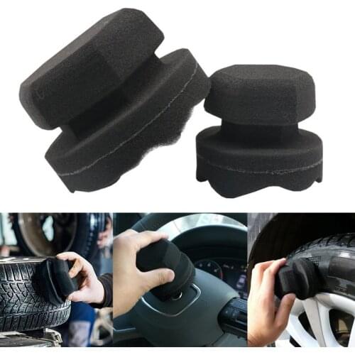 8/11 Cm Facilitates The Details Of Wave Type Tire Bandage Tools Hexagonal Grip Applicator Hand Tire Wax Sponge Sponges Brushes
