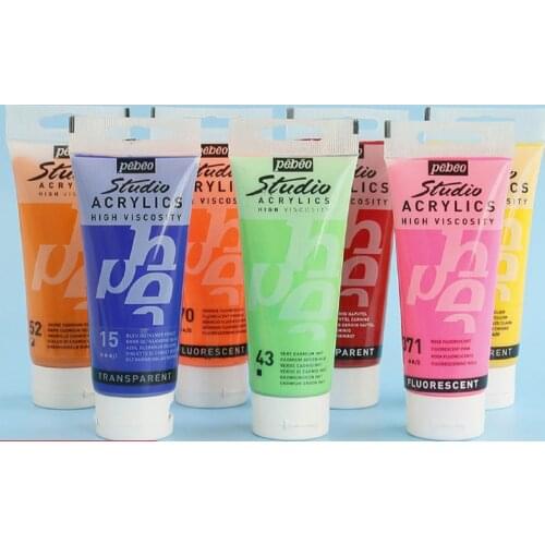 Pebeo Acrylic Paint 100ml Pearlescent Metal Wall Painting Pigment Waterproof Symphony Fluorescence DIY Model