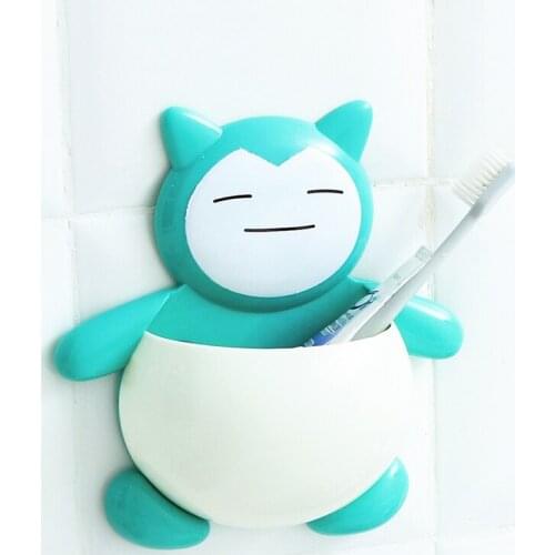 BF040 Powerful suction wall shelf suction toothbrush holder cartoon storage rack seamless nail free dental bathroom 17.8*17.2cm