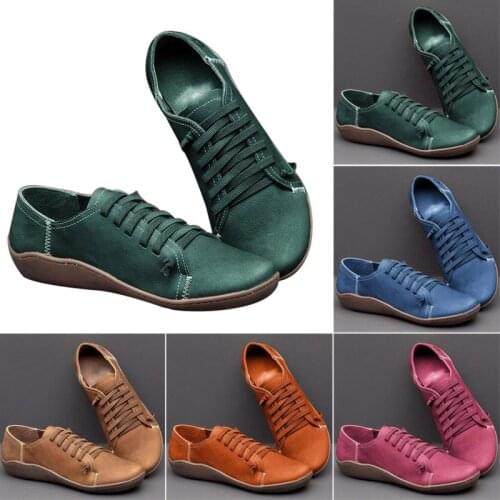 Fashion Women Shoes Flat Shoes Leather Flat Toe Women Soft Shoes for Spring Autumn Ladies Booties Chaussures Femme