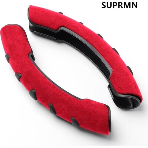 Alcantara steering wheel cover four seasons general Italian imported suede anti-skid booster cover car accessories