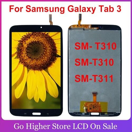 For Samsung Galaxy Tab 3 SM- T310 T311 SM-T310 SM-T311 Wifi Display Panel LCD Combo Touch Screen Glass Sensor Replacement Parts