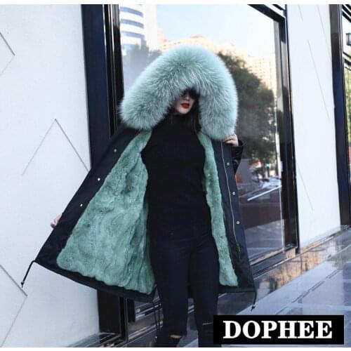 Женские парки с натуральным мехом Dophee China At AliExpress