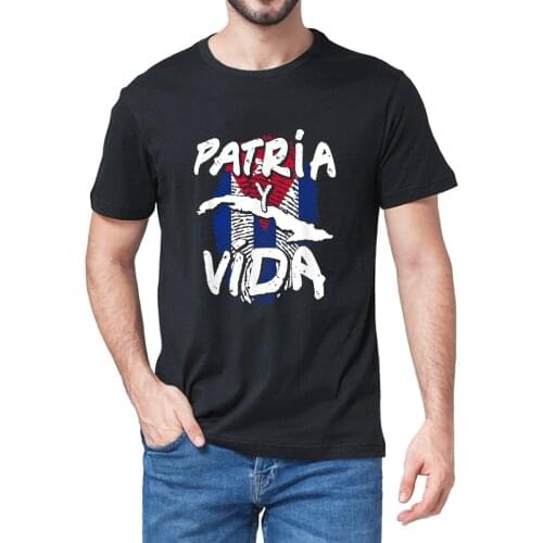 Unisex 100% Cotton Patria Y Vida Cuba Cuban Freedom Movement Se Acabo Vintage Summer Mens Novelty Oversized T-Shirt Women Tee