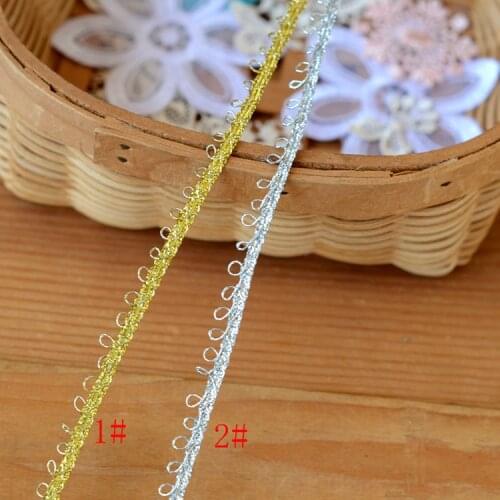 Hot sale Lace accessories gold silver unilateral ear lace width 0.5 cm H0503