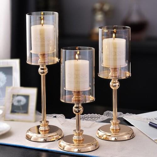 Ice yun Decorative Metal Candlesticks