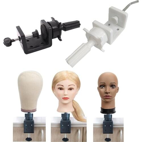 Cosmetology Mannequin Training Head Holder Stand Table Clamp Tool Adjustable Wig Head Stand Mannequin Holder Salon Styling Tool