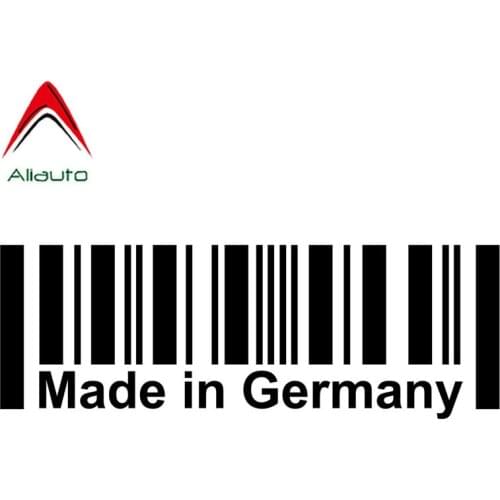 Aliauto Funny Car Sticker Made In Germany Bar Code Originality Vinyl Styling Accessories PVC Decal for Renault Symbol,15cm*5cm