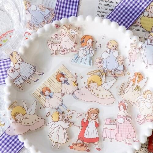 45pcs/pack Kawaii Cartoon stickers package DIY diary decoration label sticker scrapbooking notebooks Diary Ablum