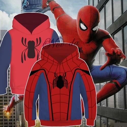 Fancy Homecoming Costume 3D Venom Spider Hoodies Sweatshirt Halloween Christmas Hoodie Suit For Kids Boys