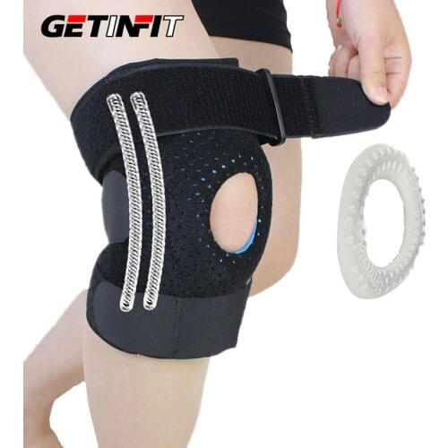 Getinfit Knee Support Open-Patella Brace for Arthritis, Joint Pain Relief Injury Recovery with Adjustable Strapping & Breathable