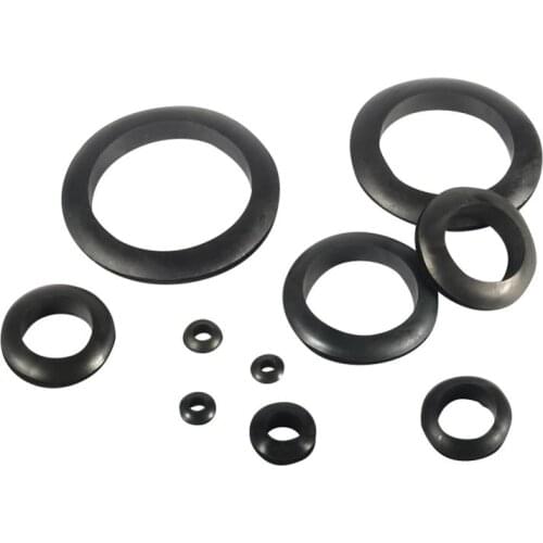 Φ5/Φ6/Φ7/Φ12/Φ20/Φ22 Inner Diameter O Shape Rubber Grommet Gasket Wire Cable Water Hose Pipe Protective Ring Seal Fitting 200Pcs